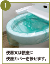 減災用トイレセット使い方01